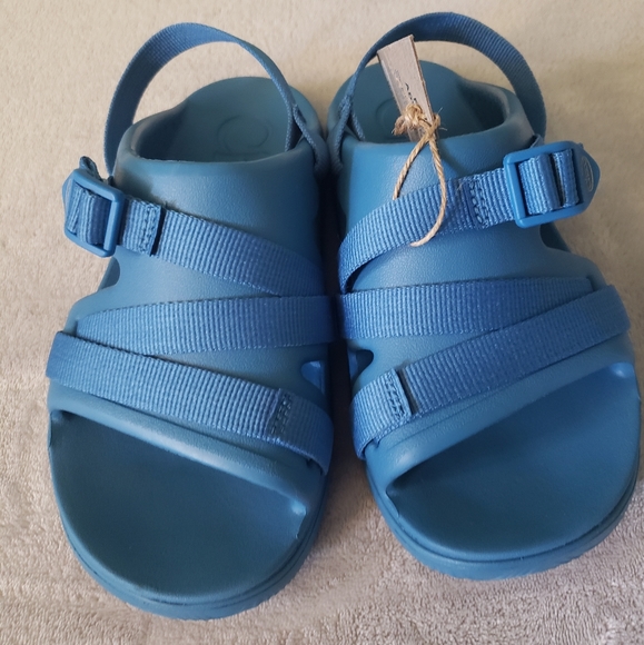 Chaco Kids Chillos Sport Sandal Perwinkle. - Picture 2 of 4